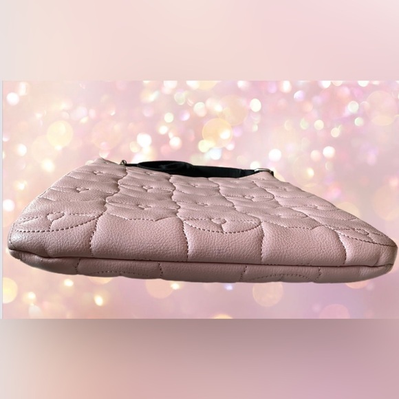 Betsey Johnson Luv Betsey Light Pink Quilted Cat Crossbody - Picture 6 of 8